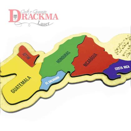 Imagem de Mapa da América Central Quebra-Cabeça, Educativo, Países e Capitais