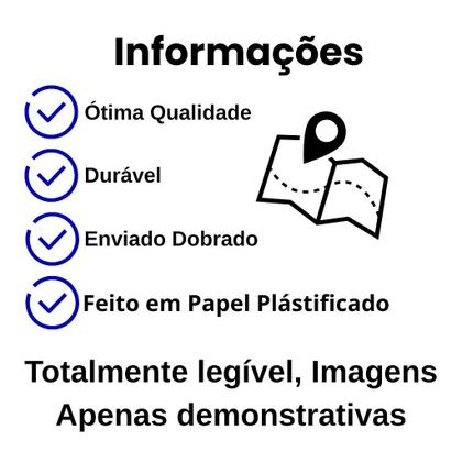 Imagem de Mapa da Região Nordeste - Dobrado 120 x 90cm - Escolar - Geográfico - Político e Rodoviário