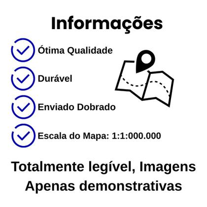 Imagem de Mapa do Estado De São Paulo - Político - Rodoviário - Turístico Edição Atualizada 2025 - Dobrado