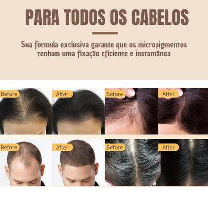 Imagem de Maquiagem Capilar A Prova De Agua Suor Resistente Pó Cabelo Barba Correção de Falhas