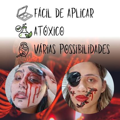 Imagem de Maquiagem de Halloween pra Fazer Fantasia de Pirata e Outras com 10 Peças