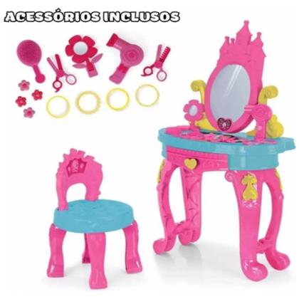Imagem de Maquiagem e Beleza Penteadeira de Princesa com Banca Homeplay
