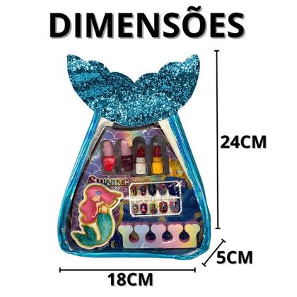 Imagem de Maquiagem Infantil Antialérgica Make De Criança Maquiagens De Crianças Estojo de Makes Menina