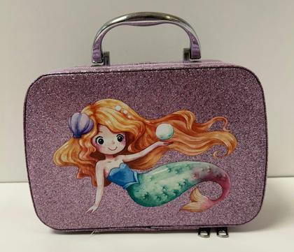 Imagem de Maquiagem Infantil com maleta e Acessórios - Kit Completo com Sombras, Batons e Pincéis