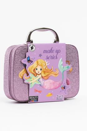 Imagem de Maquiagem Infantil com maleta e Acessórios - Kit Completo com Sombras, Batons e Pincéis