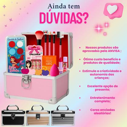 Imagem de Maquiagem Infantil Maleta De Make Top Criança Completa