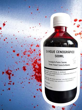 Imagem de Maquiagem Sangue líquido teatral cenográfico realista 500ml