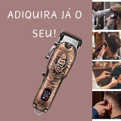 Imagem de Máquina 10w Forte Kemei-3705 Metal S/ Fio Clipper Taper
