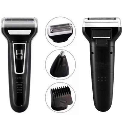Imagem de Máquina 3 em 1 Kemei Para Barbearia Moderna