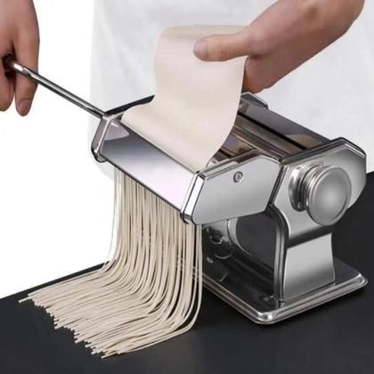 Maquina 4 tipos de massas em inox preparar macarrao e ravioli dupla cilindro prepara - Tempo Real Imagem de Maquina 4 tipos de massas em inox preparar macarrao e ravioli dupla cilindro prepara