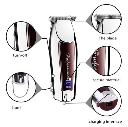 Imagem de Maquina Acabamento Barba Km-9164 Profissional Kemei Aço Inox