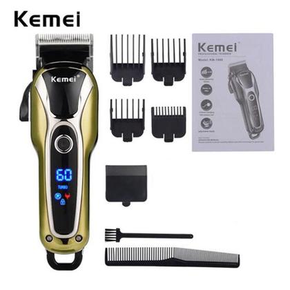 Imagem de Maquina Aparar Cabelo Km-1990 + Kemei Km9163 S/f