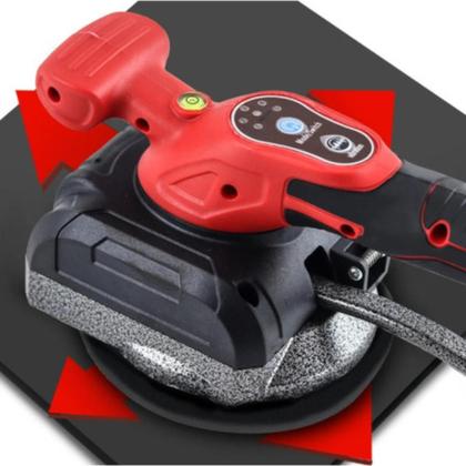 Imagem de Maquina Assentar Porcelanato Pisos Vibradora Ventosa 2 Baterias Potente e Carregador Case Transporte