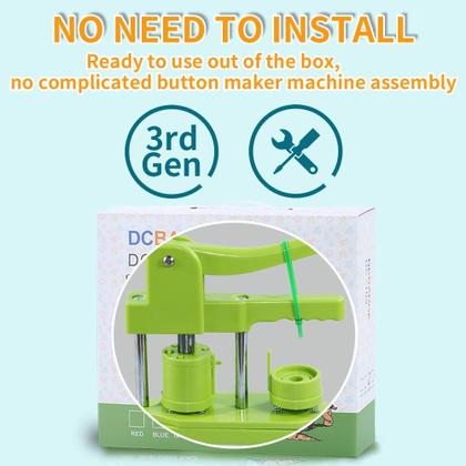 Imagem de Máquina Button Maker Happizza (3ª geração) 32 mm com 500 unidades