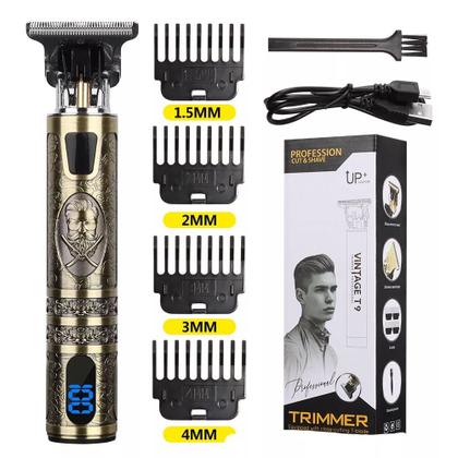 Imagem de Máquina Cabelo Barba Ultra Max Barber Gold Max Shaver Led