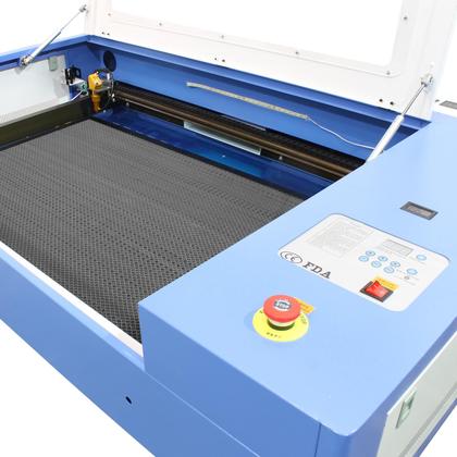 Imagem de Máquina CNC Router Laser Corte e Gravação Sensor Fluxo de Água 90x60cm 100w Mesa Fixa