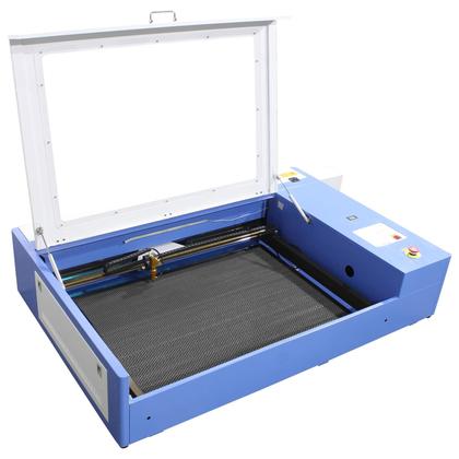 Imagem de Máquina CNC Router Laser Corte e Gravação Sensor Fluxo de Água 90x60cm 100w Mesa Fixa