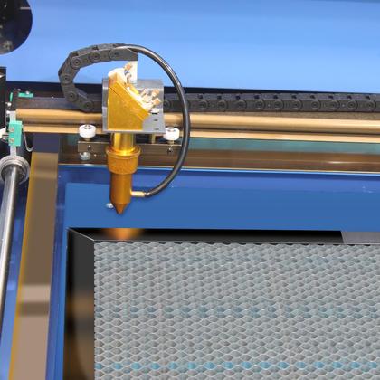 Imagem de Máquina CNC Router Laser Corte e Gravação Sensor Fluxo de Água 90x60cm 100w Mesa Fixa