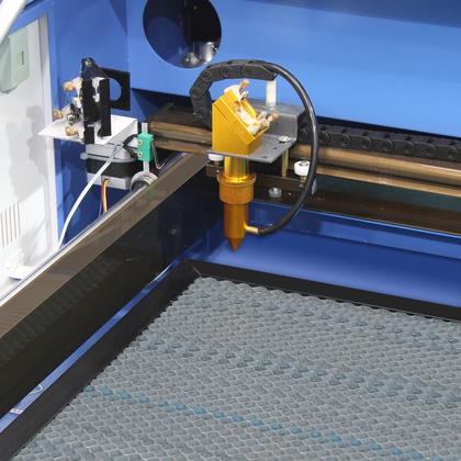 Imagem de Máquina CNC Router Laser Corte e Gravação Sensor Fluxo de Água 90x60cm 100w Mesa Fixa