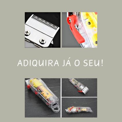 Imagem de Maquina Cortar Cabelo Barba Wmark Ng108 Recarregável 7300rpm