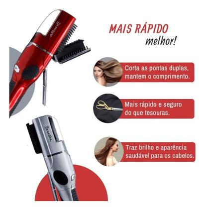 Imagem de Maquina  corte bordado aparador removedor  de pontas duplas 