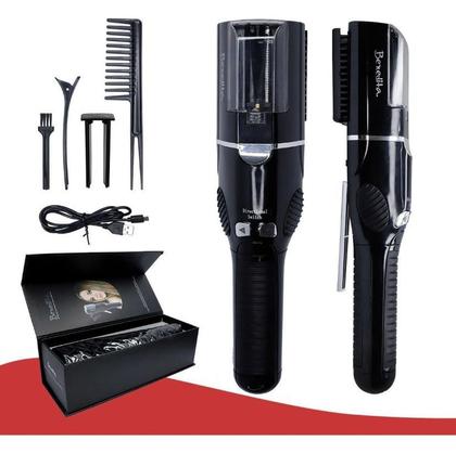 Imagem de Maquina  corte bordado aparador removedor  de pontas duplas 