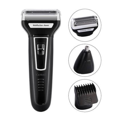 Imagem de Maquina Corte Cabelo Barba E Depilação Kemei Preto 3 Em 1