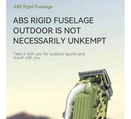 Imagem de Máquina Corte Kit Barbeiro 3 Em 1 Camuflado Transparente Sem