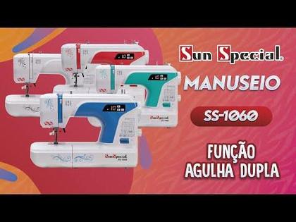 Imagem de Máquina Costura Doméstica Ss-1060 Autovolt Eletrônica Branca - Sun Special