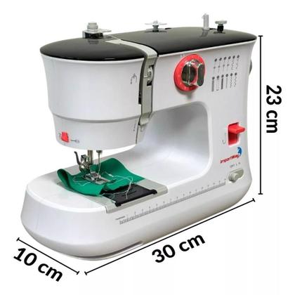 Imagem de Máquina Costura Portátil Bivolt com Agulha Dupla IWNC510 IMPORTWAY