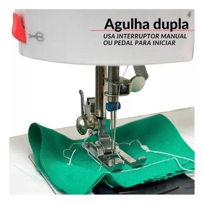 Imagem de Máquina Costura Portátil Bivolt com Agulha Dupla IWNC510 IMPORTWAY