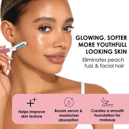 Imagem de Máquina de barbear facial Dermaplane Japonesque Dermaplaner com babosa, pacote com 5