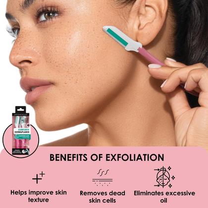 Imagem de Máquina de barbear facial Dermaplane Japonesque Dermaplaner com babosa, pacote com 5