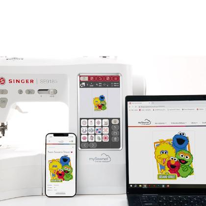 Imagem de Máquina de Bordado e Costura Singer SE9185 Autovolt com Wi-Fi