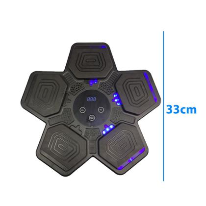 Imagem de Maquina De Boxe Boxing Bluetooth Inteligente 5 Modos Saco Pancadas Soco Musculaçao Lutas Fitness Exercicio Anti Estresse Wall Target Musica Celular Ag