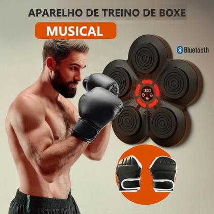 Imagem de Máquina De Boxe Musical Parede Treino Luta Equipamento Luva