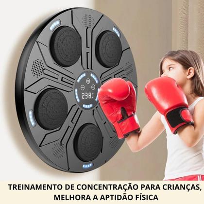 Imagem de Máquina de Boxe Musical Treinamento Inteligente com Bluetooth Luvas