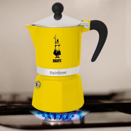 Imagem de Máquina de Café Espresso Bialetti Rainbow Amarela - 30cm