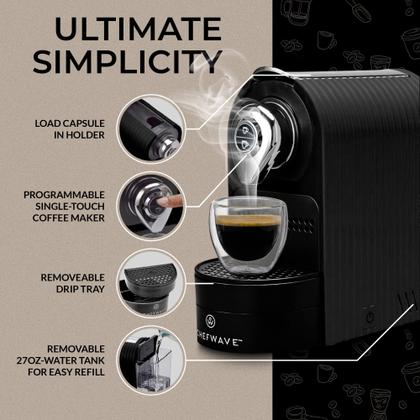 Imagem de Máquina de café expresso ChefWave Káva Black 20 Bar Pressure