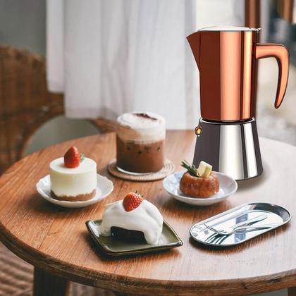 Imagem de Máquina de café expresso Moka Pot Collgene 6 xícaras (300 mL) de aço inoxidável