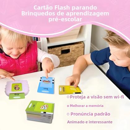 Imagem de Máquina de Cartões Flash Montessori - Aprendizagem Precoce com Livro de Áudio em Inglês