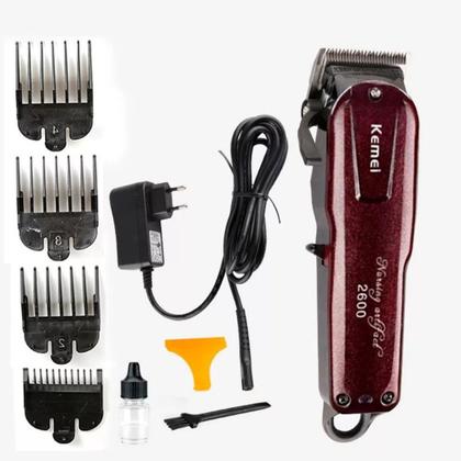 Imagem de Maquina De Corta Cabelo Kemei Km-2600 Cordless Sem Fio