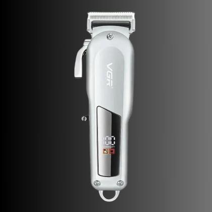 Imagem de Máquina de Cortar Cabelo Barba Com Display 110-220v Recarregável VGR V-278 Profissional