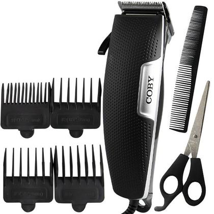 Imagem de Maquina de Cortar Cabelo Coby Hair Clipper CY3364-2111 10 Watts 110V ~ 60HZ - Preto/Cinza