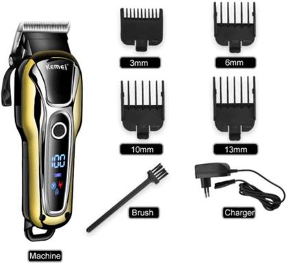 Imagem de Maquina De Cortar Cabelo kamei KM-1990 Prata - Kemei