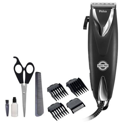 Imagem de Máquina de Cortar Cabelo Philco PCR12CR Skull Pro 5 Níveis de Altura