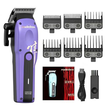 Imagem de Maquina De Cortar Cabelo Profissional Madeshow M15 Cor:azul Azul 127/220v