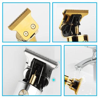 Imagem de Máquina De Cortar Cabelo Sem Fio Profissional Recarregável Em Metal BBG10517