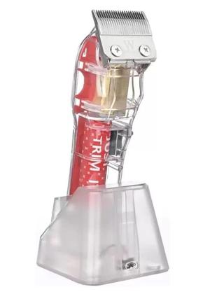 Imagem de Maquina De Cortar Cabelo Wmark Ng407 Transparente Com Base