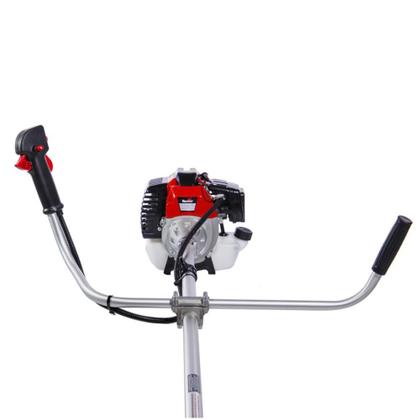 Imagem de Máquina de Cortar Grama Á Gasolina Toyama RT43-L 2T 43cc 1,7HP Roçadeira Profissional de Alta Performance Com Faca 3 Pontas e Carretel Nylon + ÓLEO 2 TEMPOS 500ML